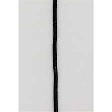 Lædersnor i sort 1 m